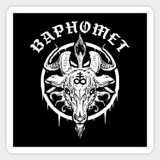 Baphomet The Goat Head God Magnet